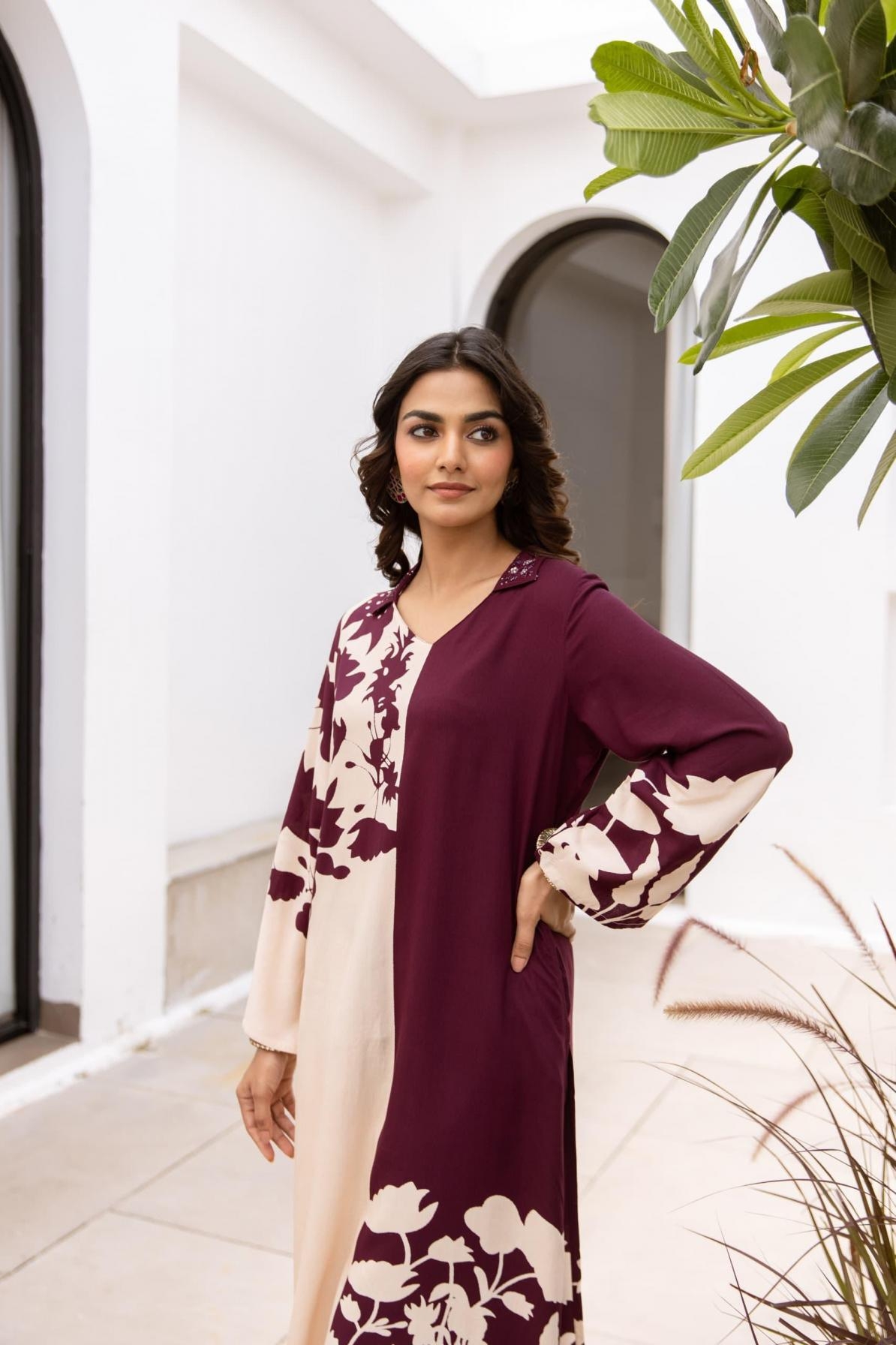 modern german rayon readymade pretty combo kurti with plazzo in wholesale surat