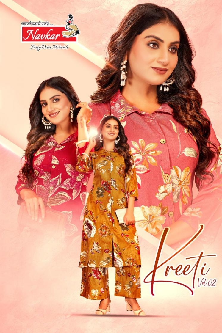navkar kreeti vol 2 series 2001 to 2008 rayon readymade classic co-ord set in wholesale surat