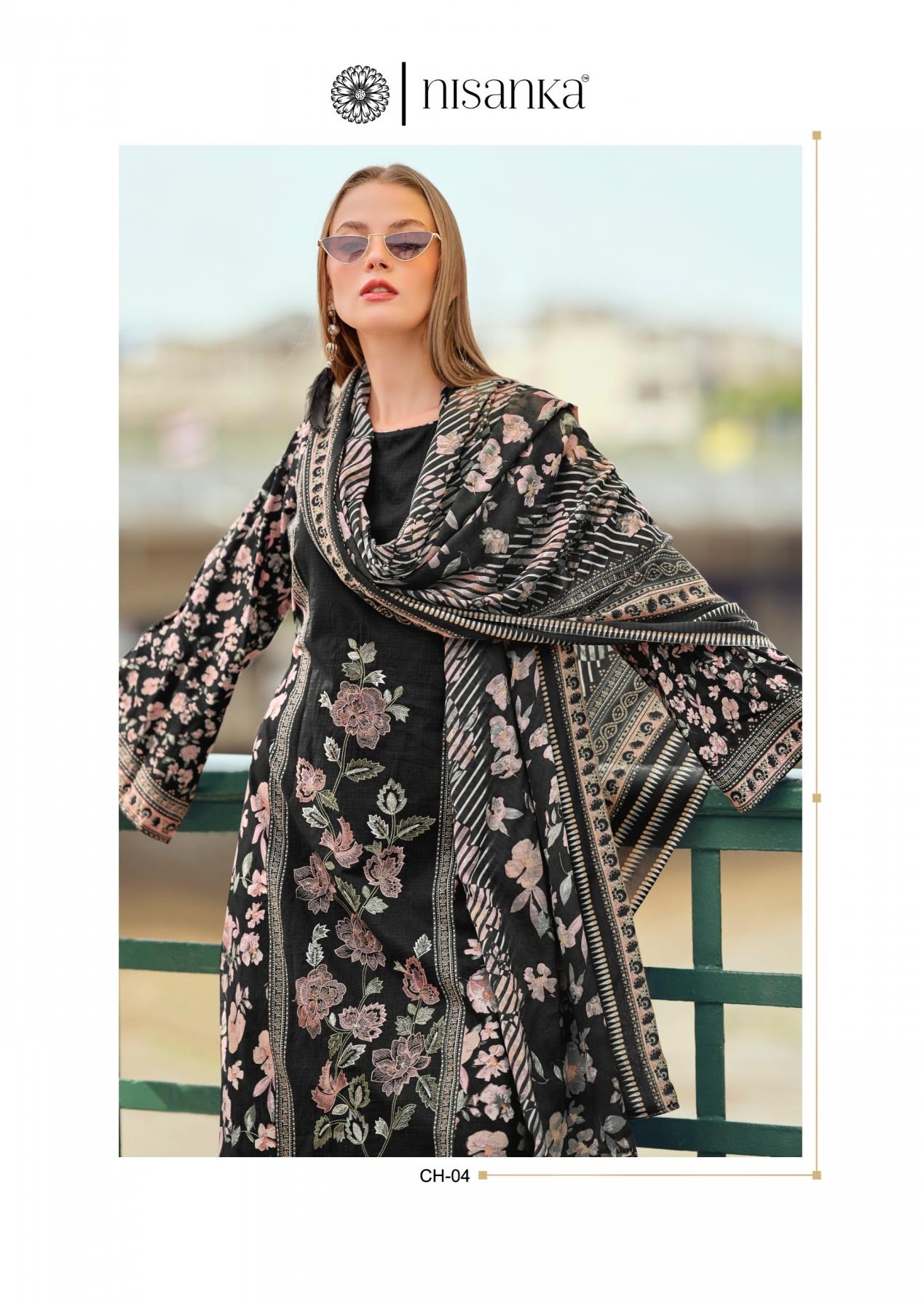 nisanka cashmere vol 2 series 01 to 06 viscose lawn pakistani salwar kameez in wholesale surat