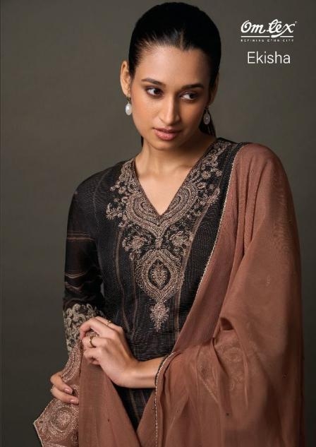 omtex ekisha series 8181A to 8181D khadi silk elegant style salwar kameez in whgolesale surat