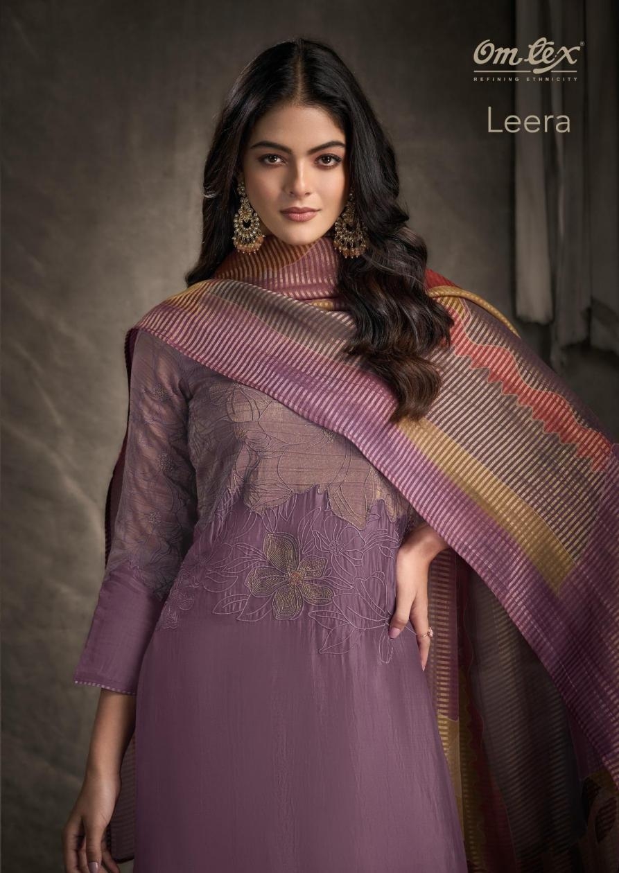 omtex leera series 8371A to 8371D hit design espana silk suit in wholesale surat
