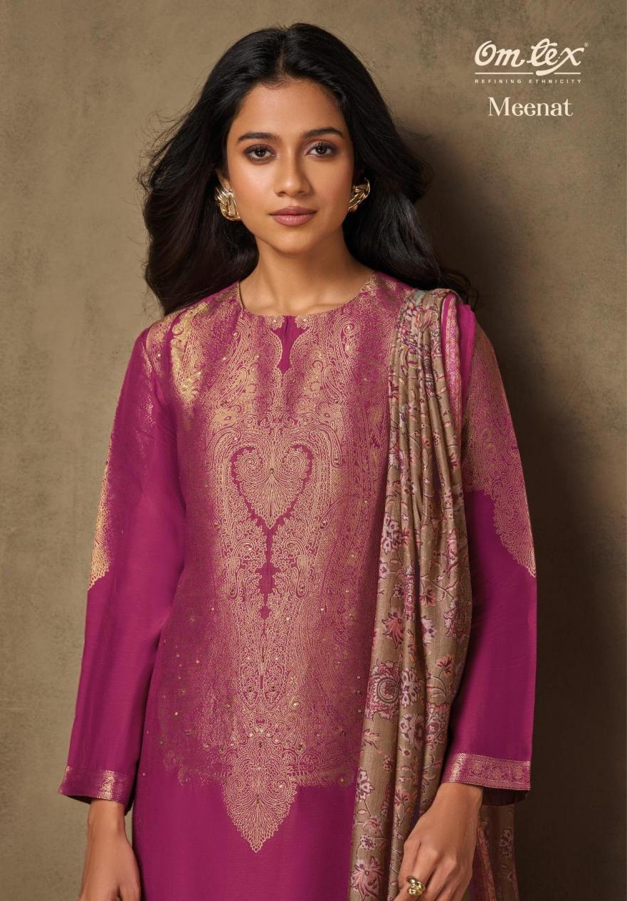 omtex meenat espra series 8511A to 8511B jacquard advanced salwar kameez in wholesale surat