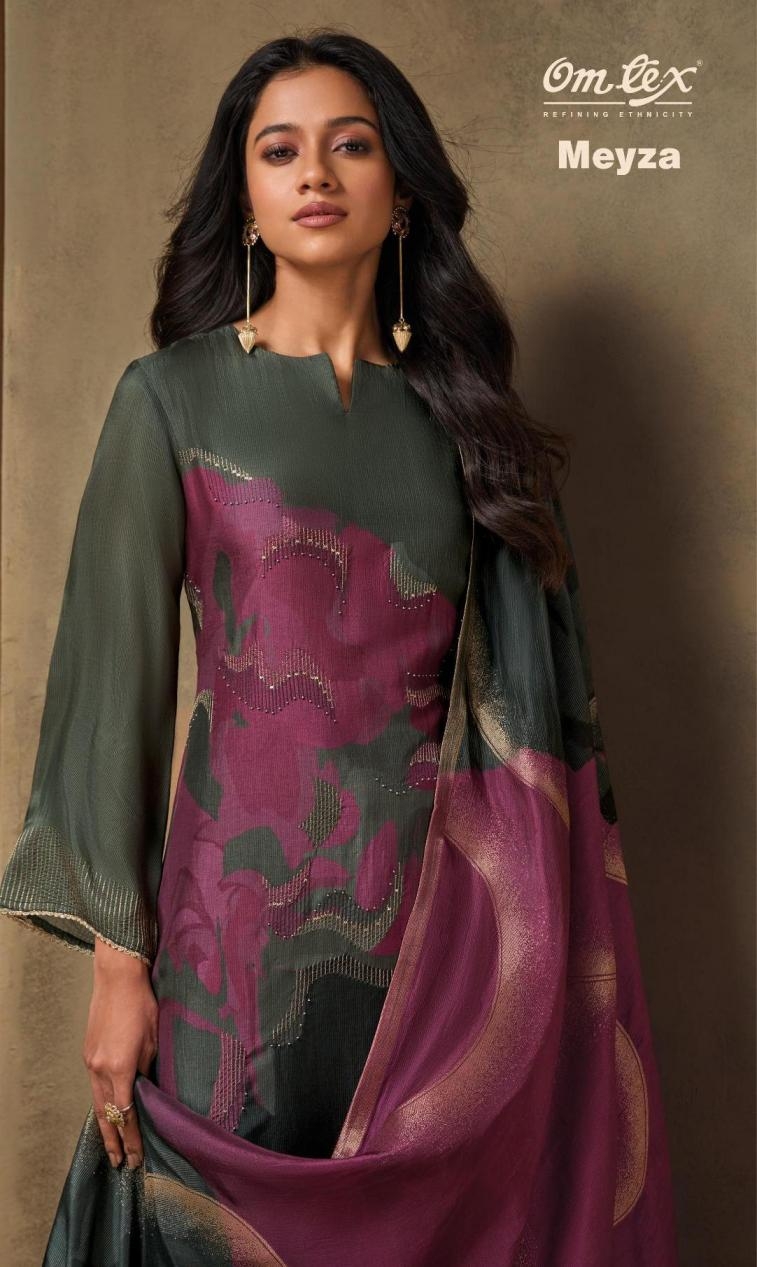 omtex meyza series 8471A to 8471C rubina silk elegant style suit in wholesale surat