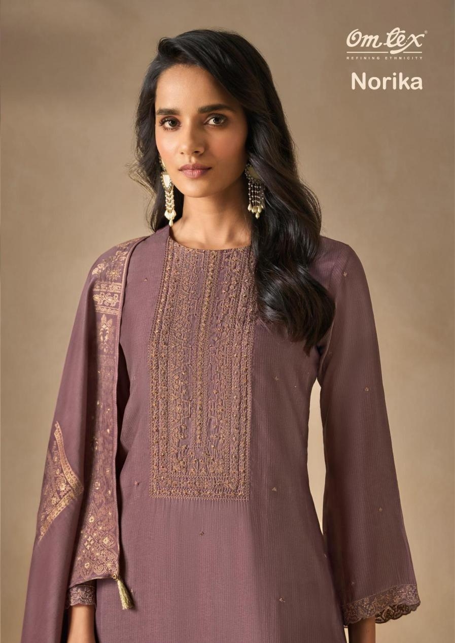 omtex norika rubina silk elegant style salwar kameez in wholesale surat