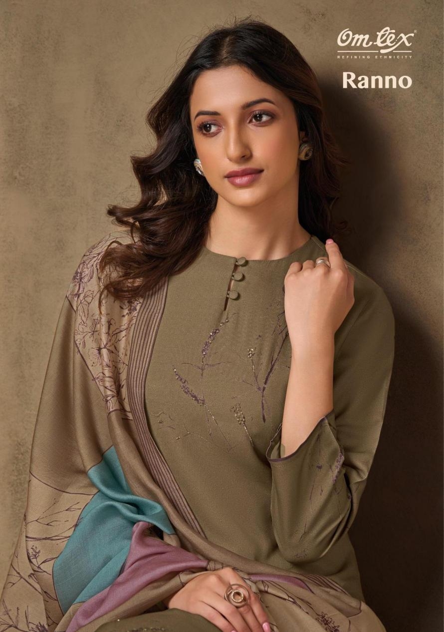 omtex ranno series 8581A to 8581D pashmina traditional suits in wholesale surat
