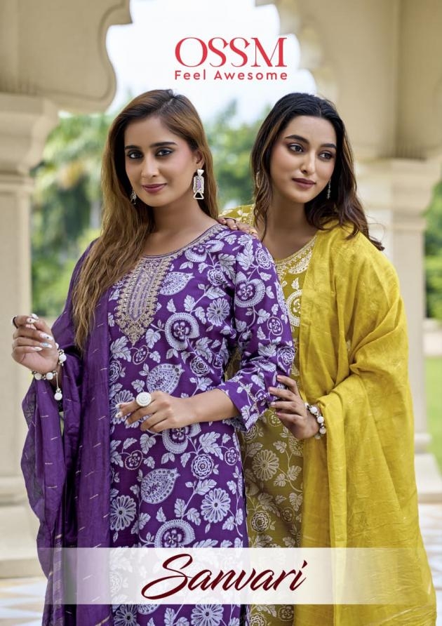 ossm sanvari series 1001 to 1006 vatican readymade stylish plus size suit in wholesale surat
