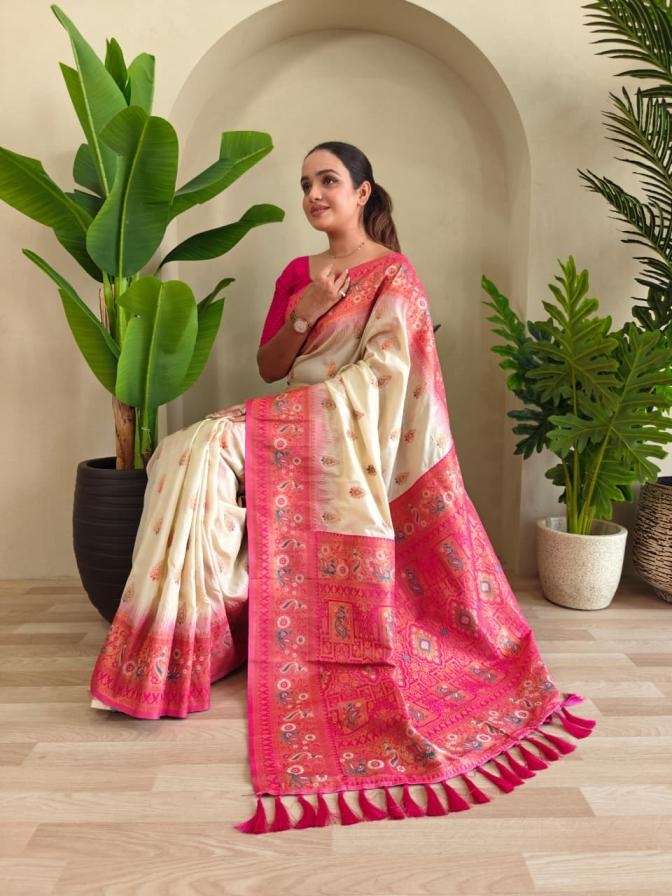 pr abhilasha unique paithani silk saree in wholesale surat