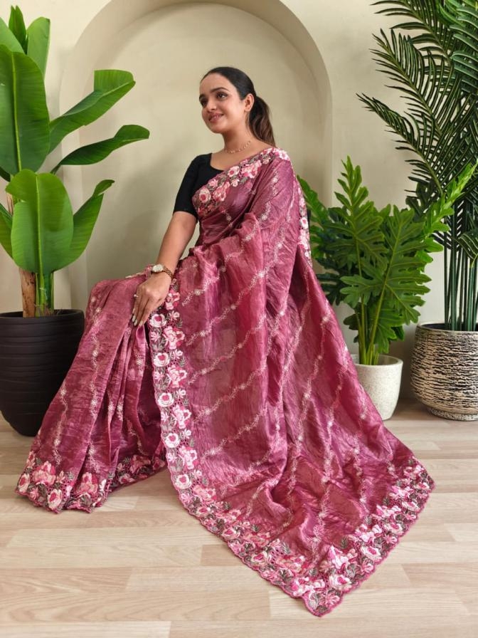 pr chitra hit design crush silk leheriya saree in wholesale surat