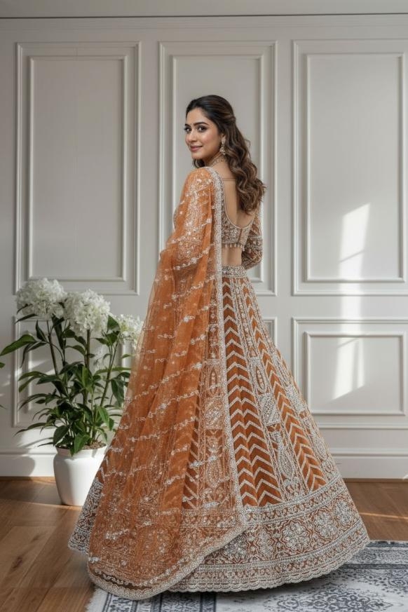 pr dvd 134 half saree butterfly net semi stitch lehenga unstitch choli