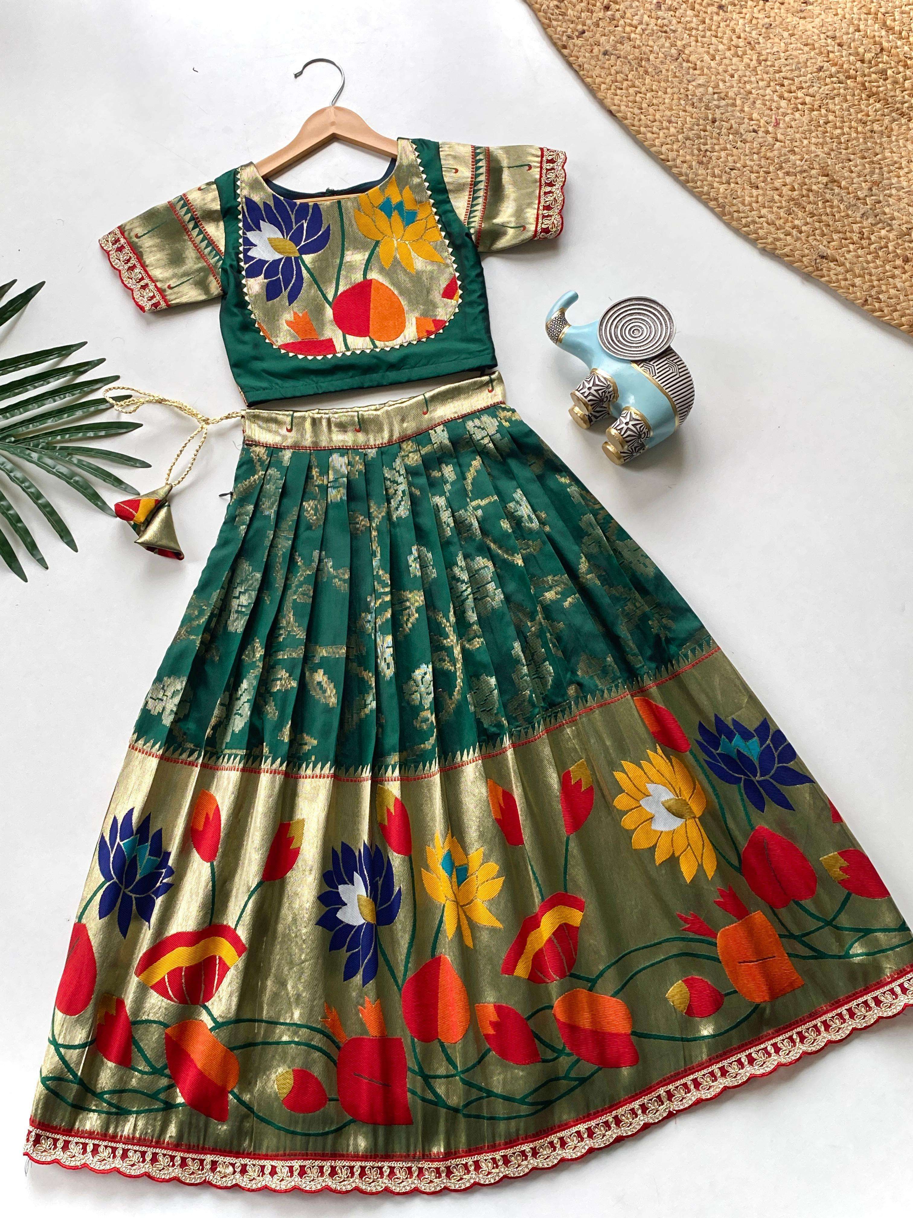 pr geeta silk blend elegant weaving best lehenga in wholesale surat