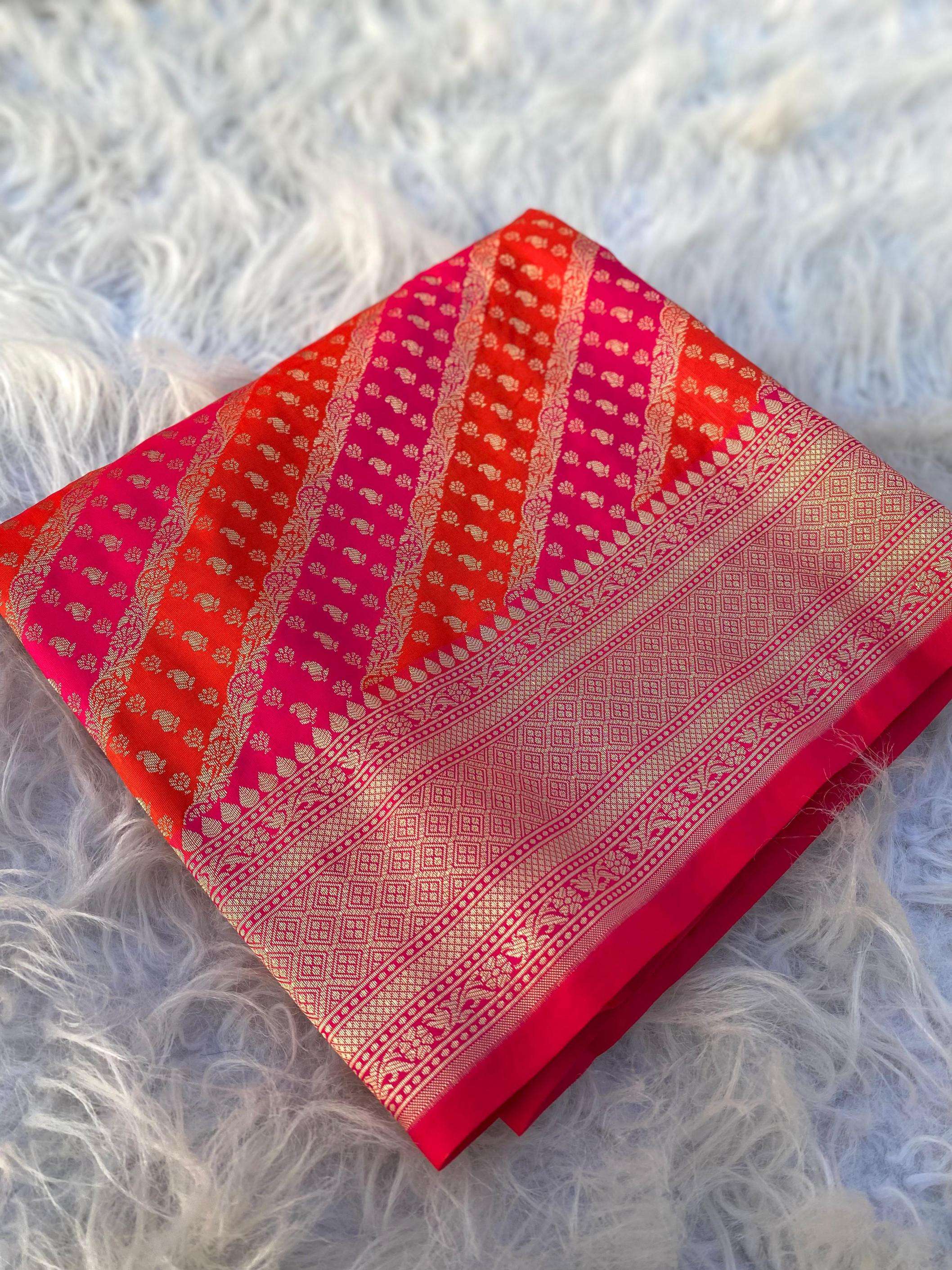 pr kashi banarasi leheriya weaves gorgeous look sarees in wholesale surat