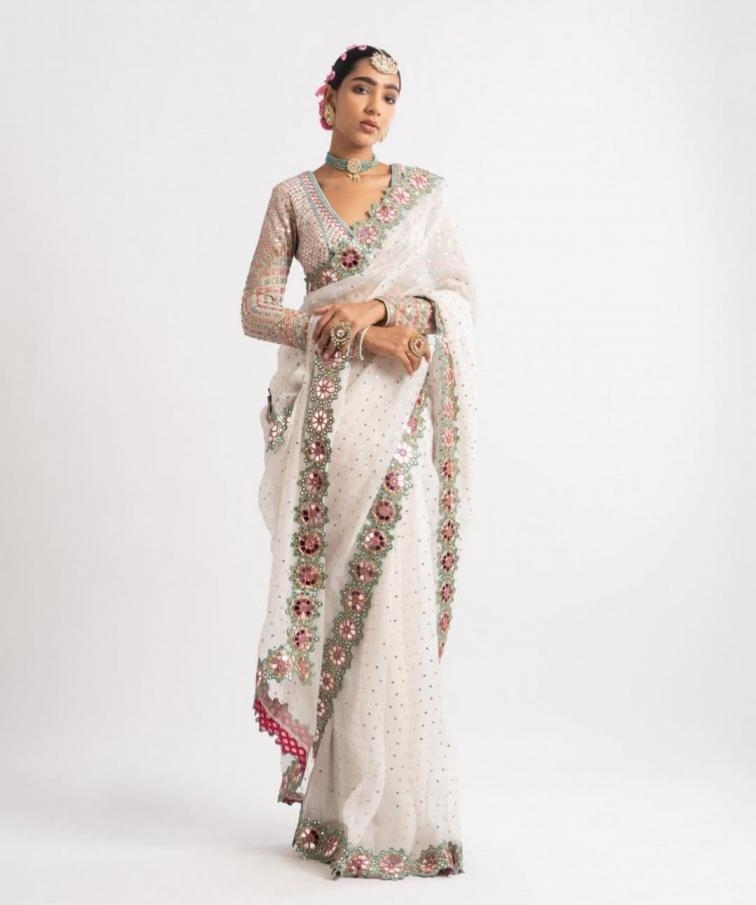 pr kc 172 faux georgette designer saree best in wholesale surat