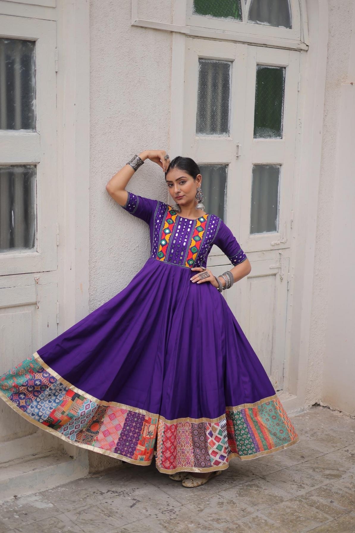 pr lw 9269 roman readymade classic look navratri gowns in wholesale surat