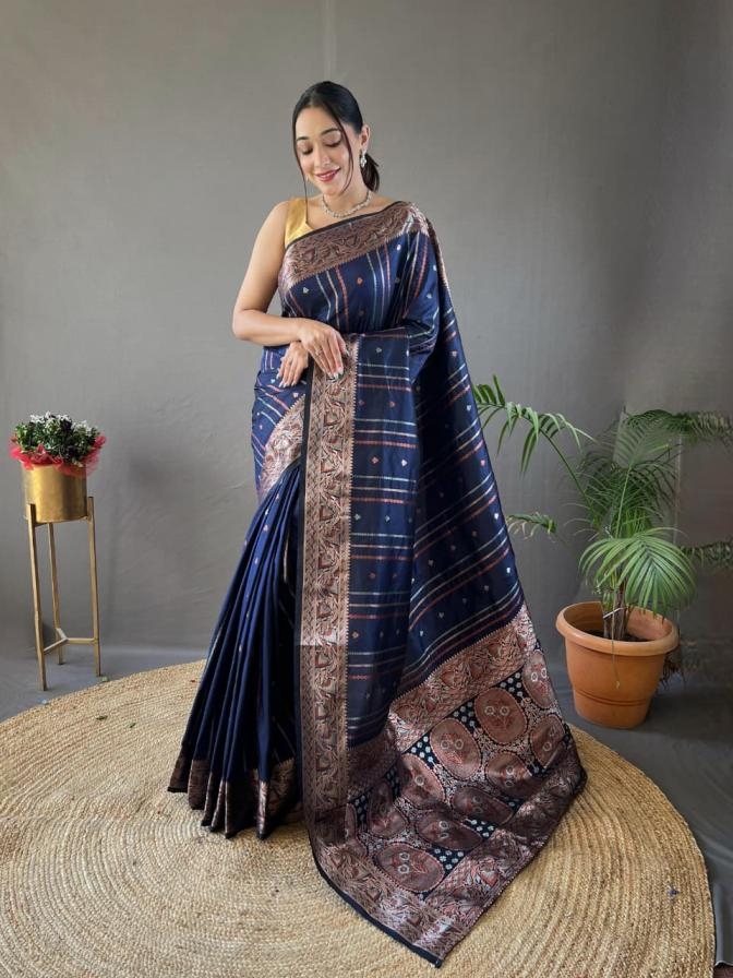 pr nidhi luxurious silk sarees in wholesale surat