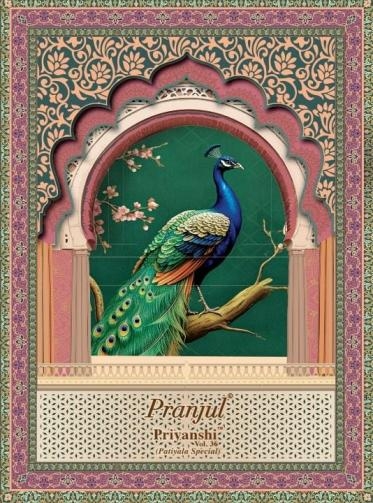 pranjul priyanshi vol 36 series 1201 to 3692 cotton readymade big size patiyala suits in wholesale surat
