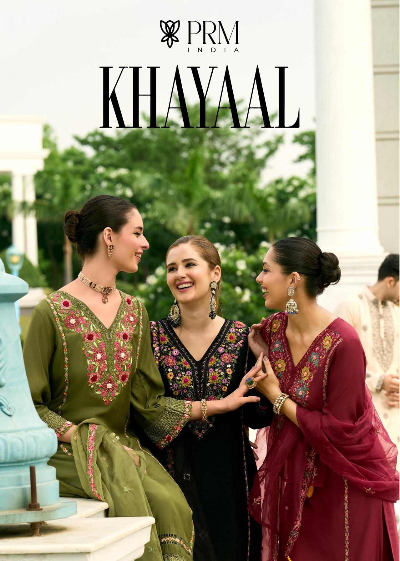 prm india khayaal 5119 to 5124 mull chanderi readymade party wear suit in wholesale surat