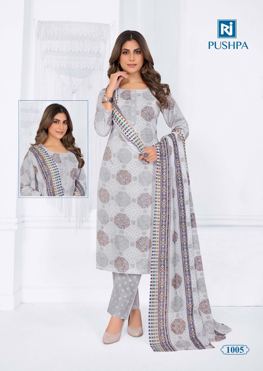 Rajasthan Pushpa Vol-1 series 1001 to 1012 Pure Cotton Printed salwar kameez in wholesale surat