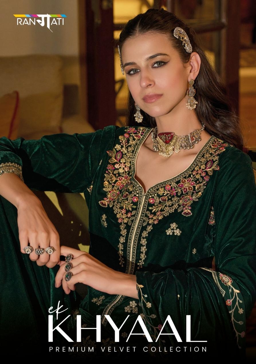 rangati prints ek khyaal series 01 to 04 velvet winter special stylish salwar kameez in wnholesale surat