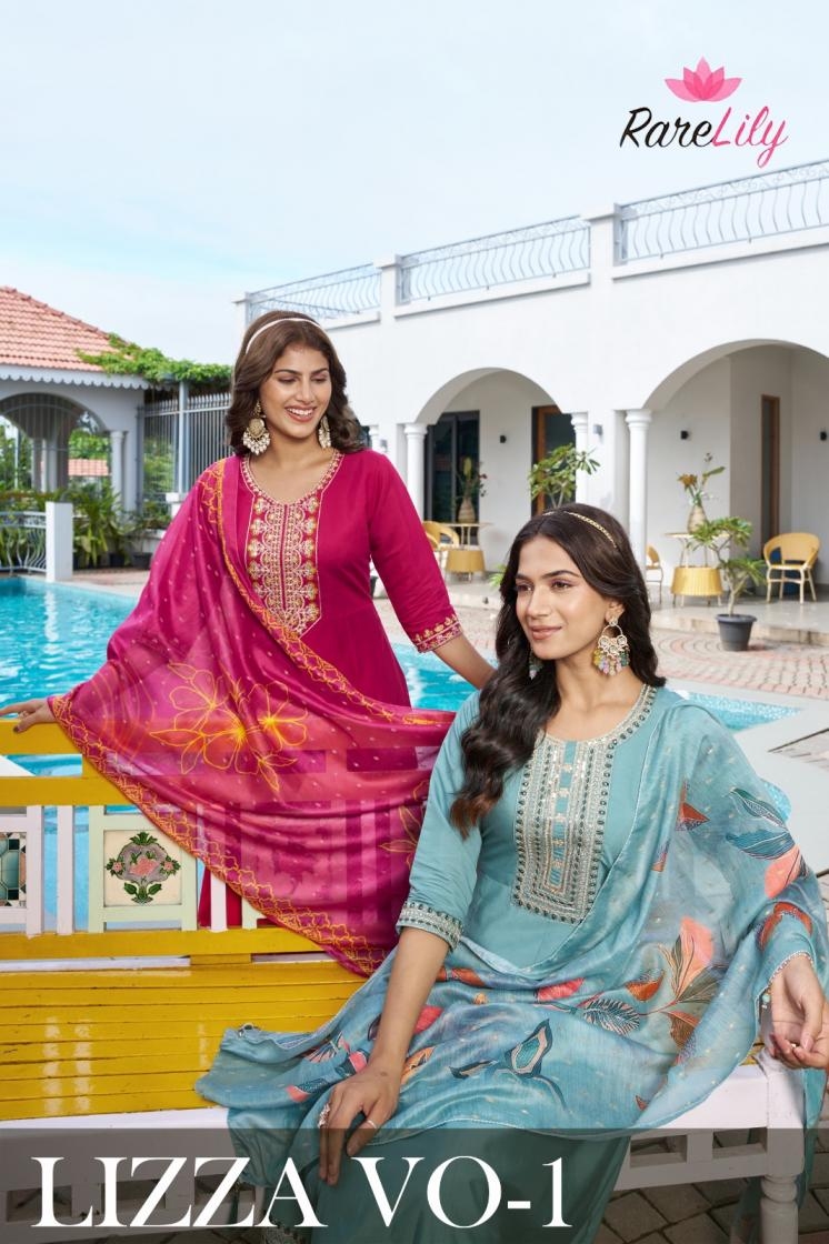 rare lily lizza vol 1 series 01 to 06 roman silk readymade modern salwar kameez in wholesale surat