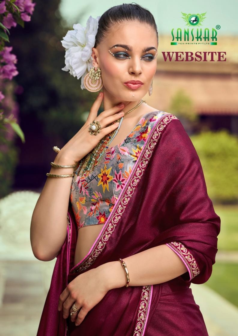sanskar tex print website series 81001 to 81008 amazing coco georgette simar sarees in wholesale surat