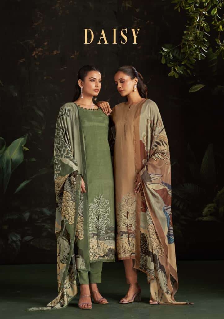 Sargam Daisy series 2624A to 2624D Exclusive Fancy Pure Muslin Suit in Wholesale surat