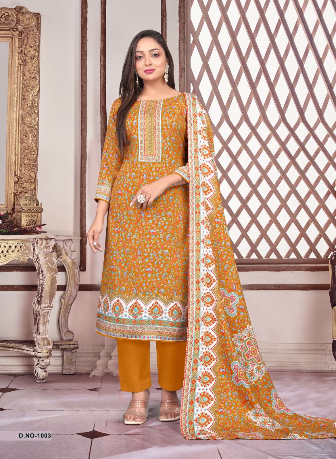 SAT Pashmina Shwal Suit Vol-17 series 1001 to 1008 Heavy Pashmina Printed salwar kameez in wholesale surat