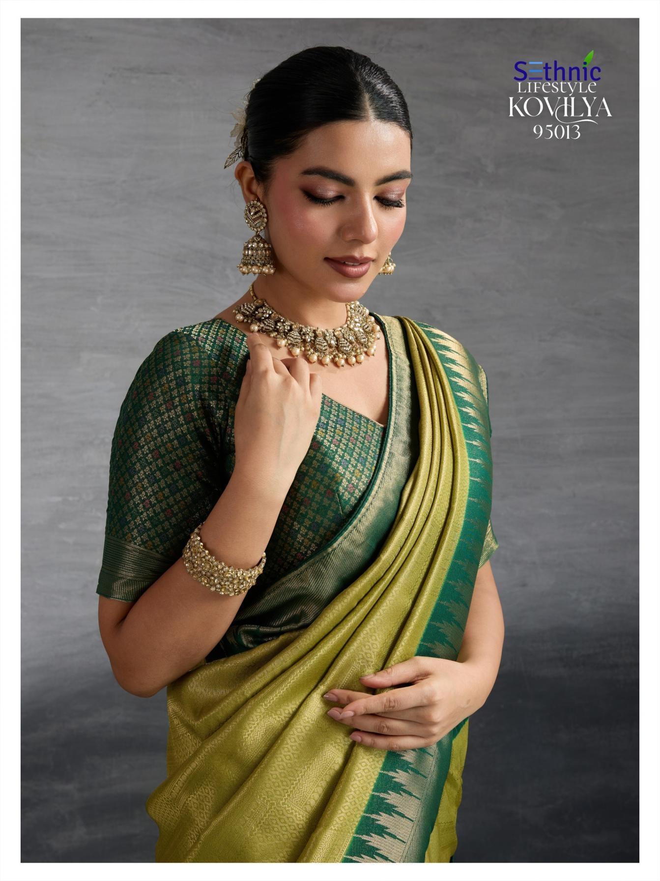 sethnic lifestyle kovilya vol 4 series 95013 To 95016 festive kanjivaram silk sarees in wholesale surat