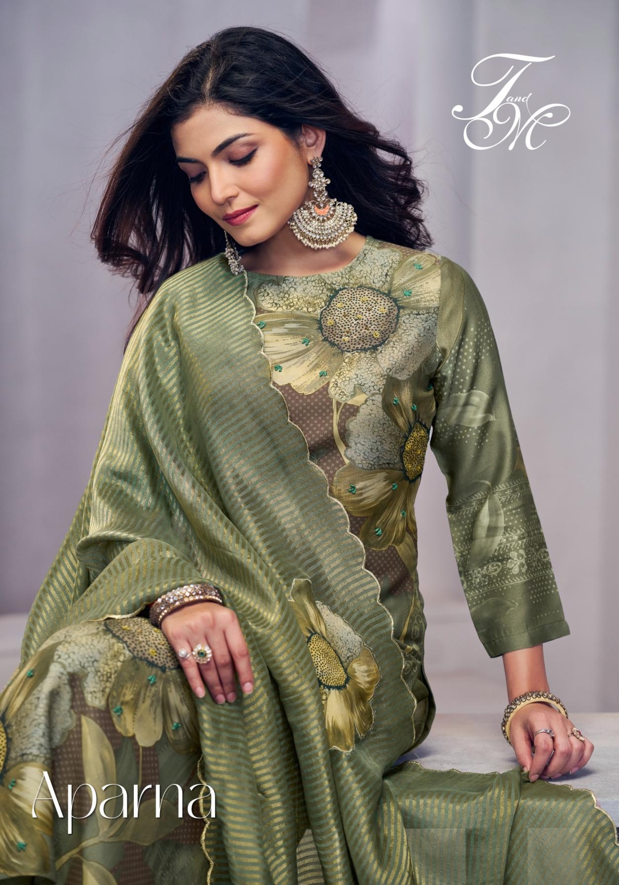 t&m aparna series 521 to 536 viscose simmer hit design salwar kameez in wholesale surat