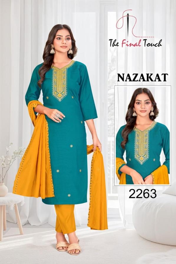 the final touch nazakat r r fashion series 2259 to 2265 vetican readymade combo ladies suits in wholesale surat
