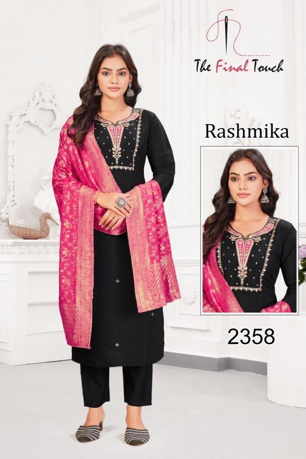 the final touch r r fashion rashmika series 2357 to 2364 readymade roman combo sit in wholesale surat