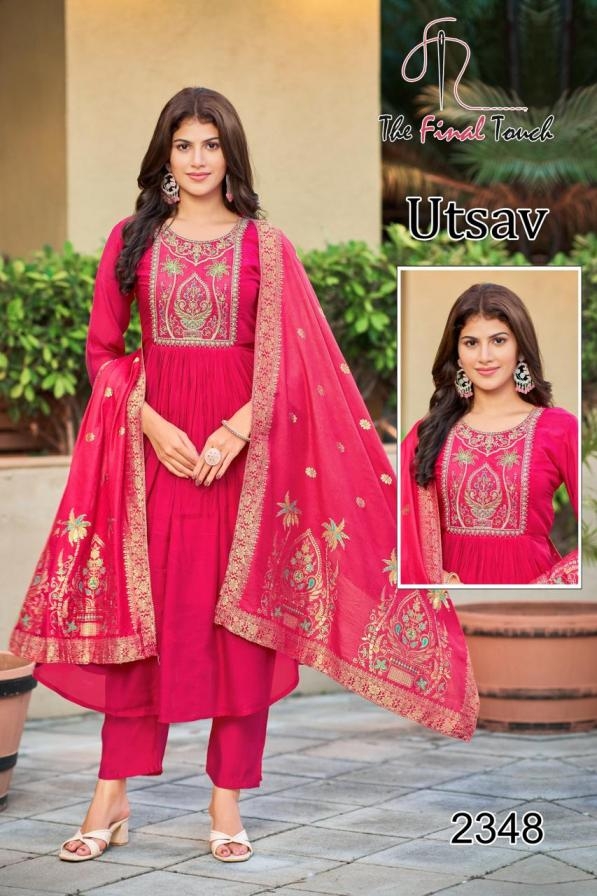 the final touch r r fashion utsav series 2345 to 2349 mul readymade stylish combo suits in wholesale surat
