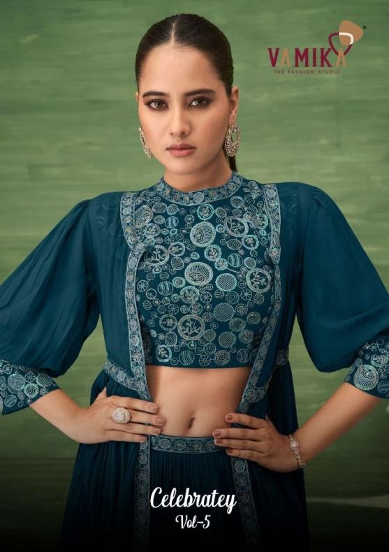 vamika celebratey vol 5 series 1043 to 1045 pure bsy fiona readymade engagement lehenga choli in wholesale surat