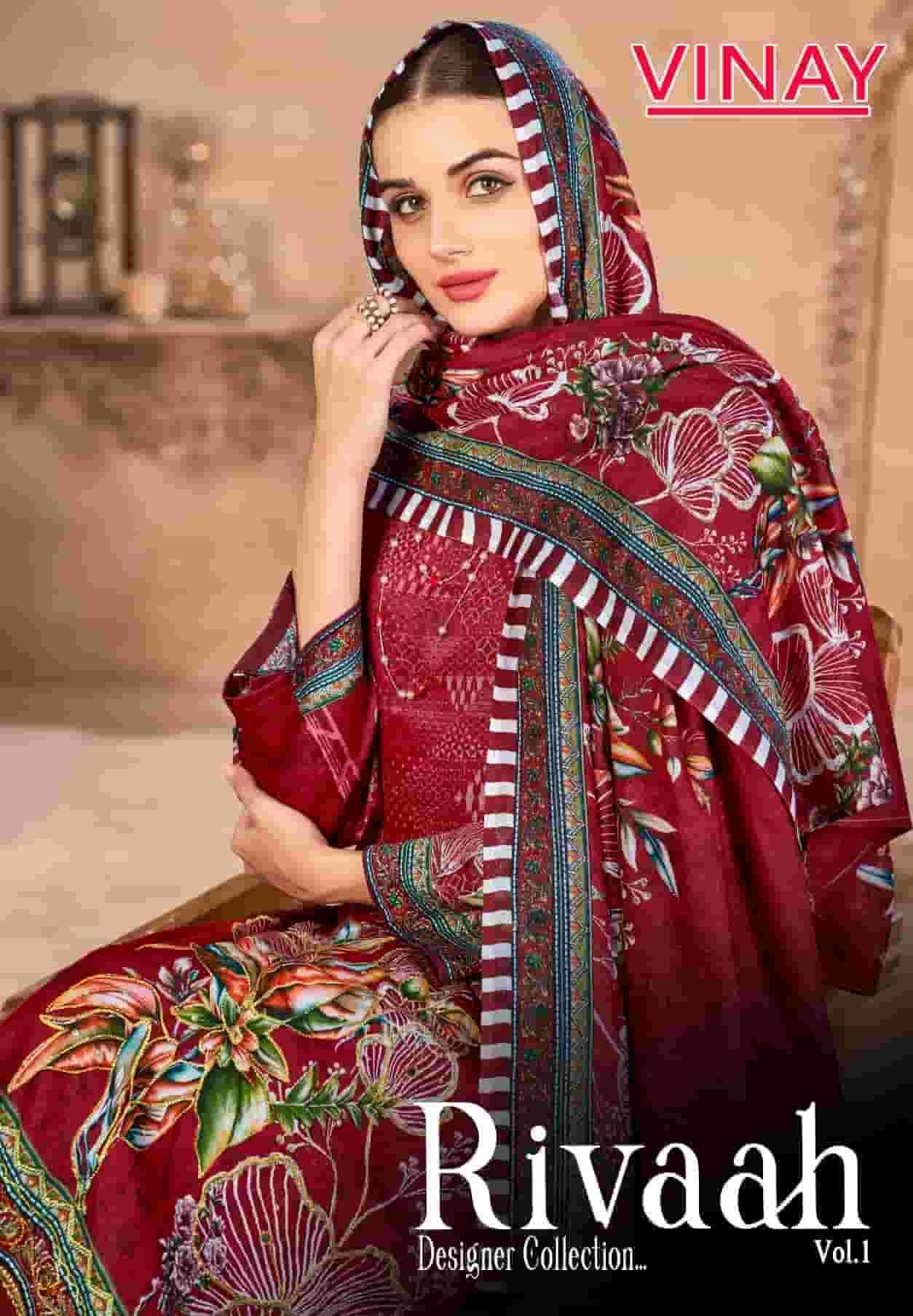 Vinay Rivaah Vol 1 series 1001 to 1006 Designer Prints Pure Jam Cotton Suit in wholesale suart