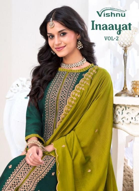 vishnu inaayat vol 2 series 36001 to 36012 vichitra silk advanced functional salwar kameez in wholesale surat