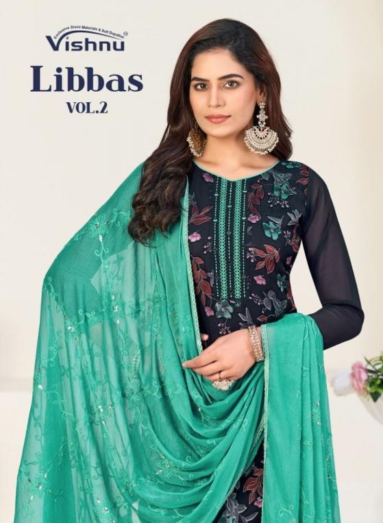 vishnu libbas vol 2 series 50001 to 50012 amazing georgette brasso salwar kameez in wholesale surat