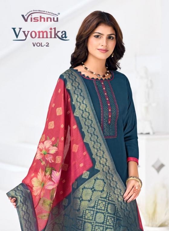 vishnu vyomika vol 2 series 53001 to 53012 gadwal silk unique salwar kameez in wholesale surat