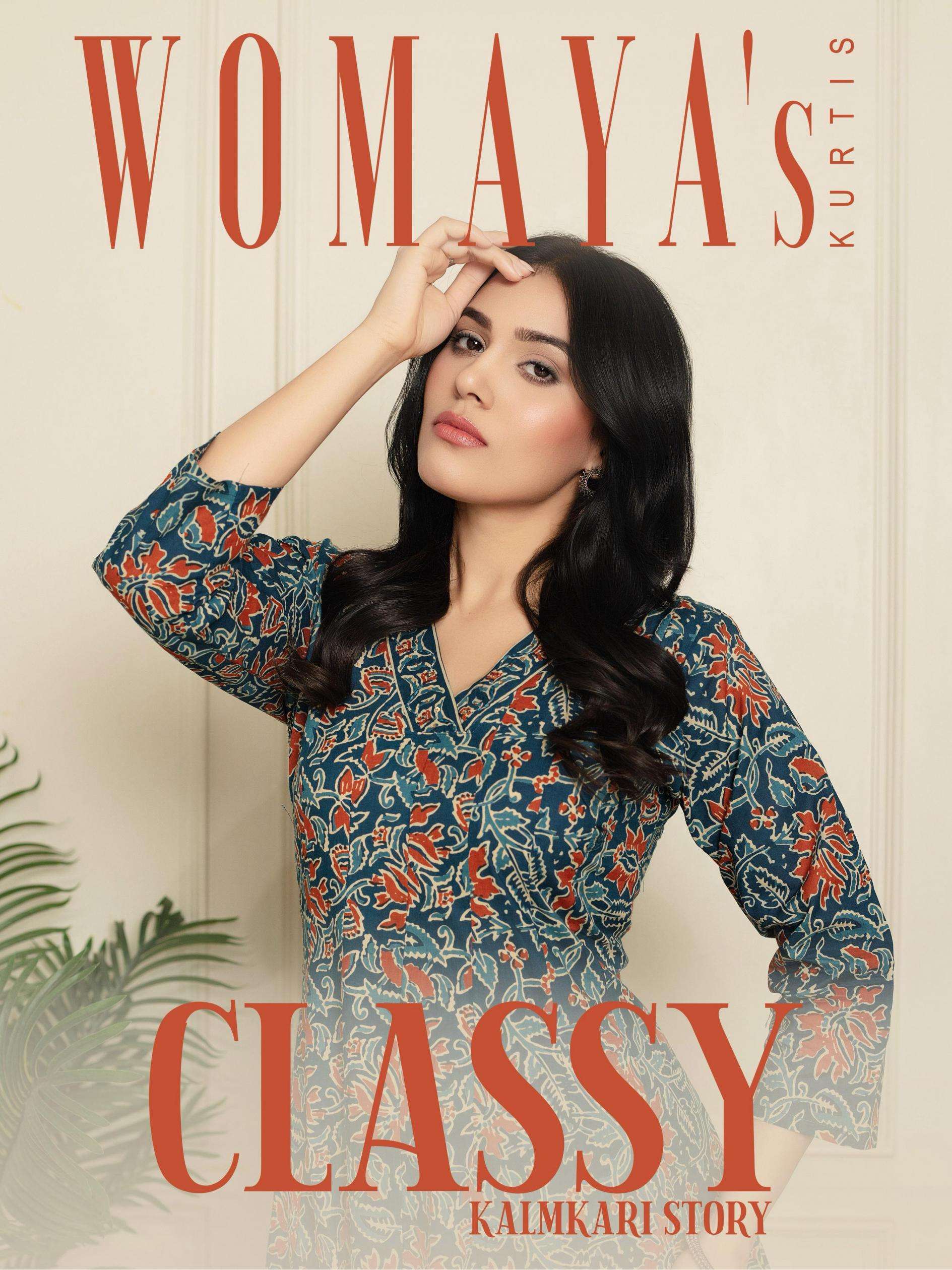 womayas classy kalmkari story series 9191 to 9194 cotton readymade elegance combo suits in wholesale surat