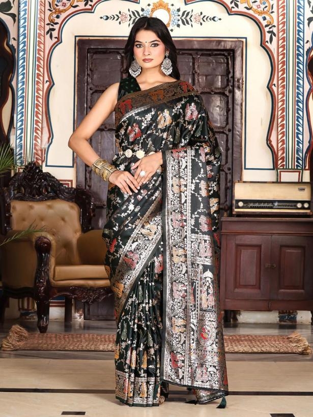 Astita fancy designer ELEGANCE VOL 3 SILK BLEND fabric saree in wholesale surat