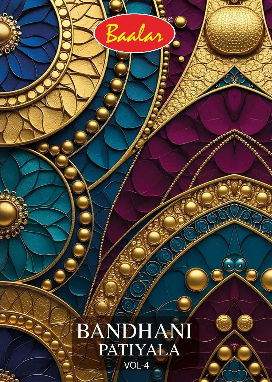 Baalar Bandhani Vol-4 series 4005 to 4016 Heavy Cotton Printed salwar kameez in wholesale surat