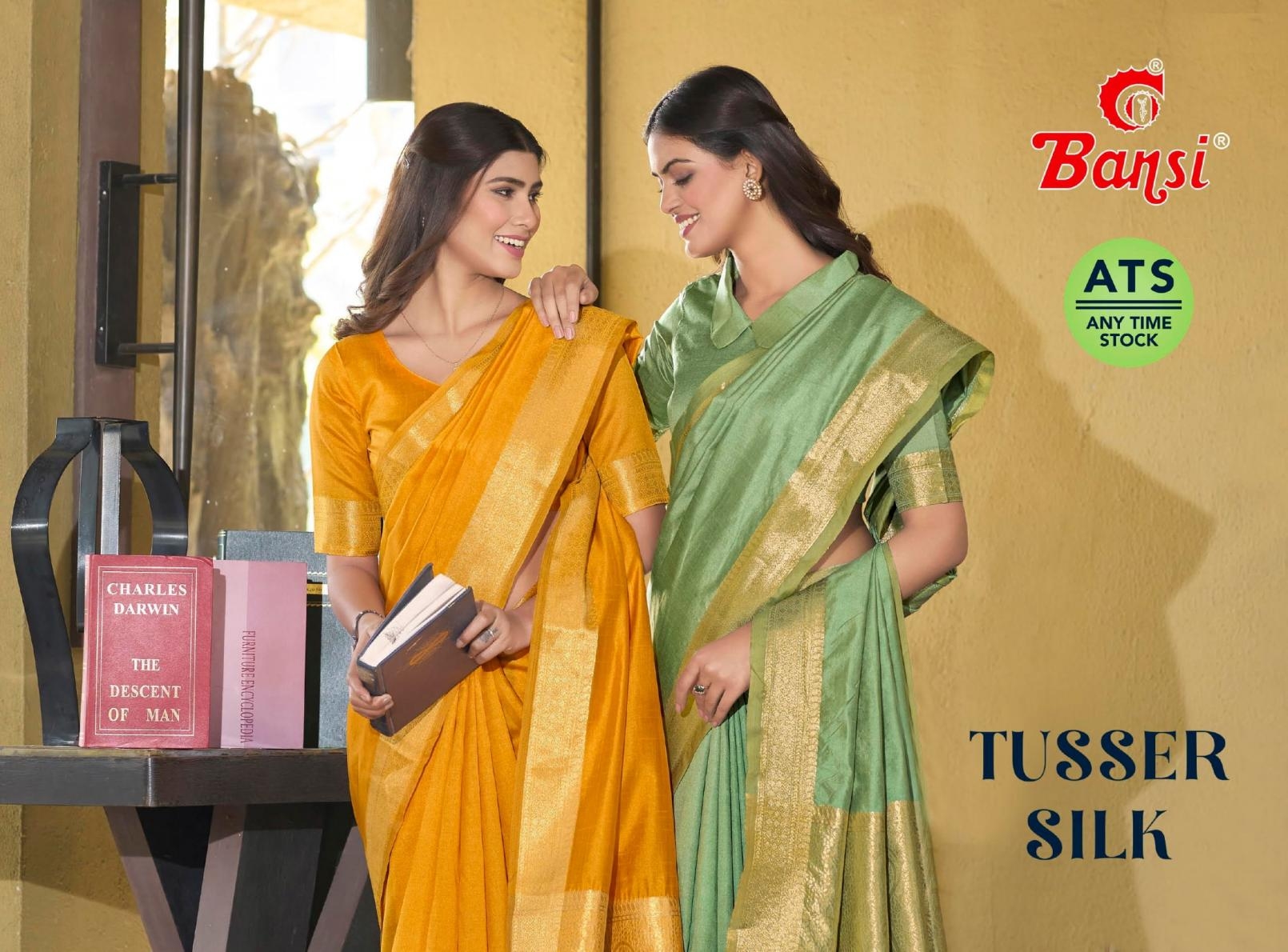 bansi tusser silk series 3301 to 3314 amazing cotton silk jari weaving pallu uniform sarees in wnholesale surat
