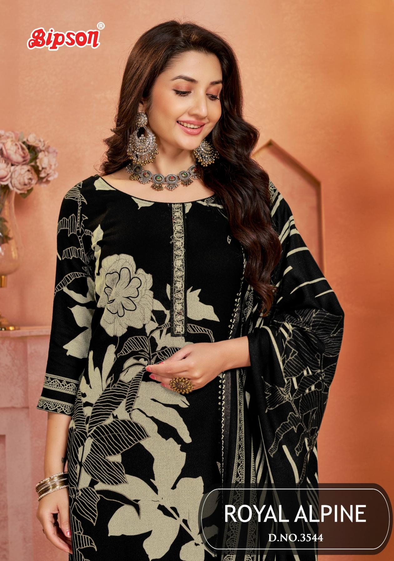 bipson prints royal alpine 3544 pretty viscose alpine salwar kameez in wholesale surat