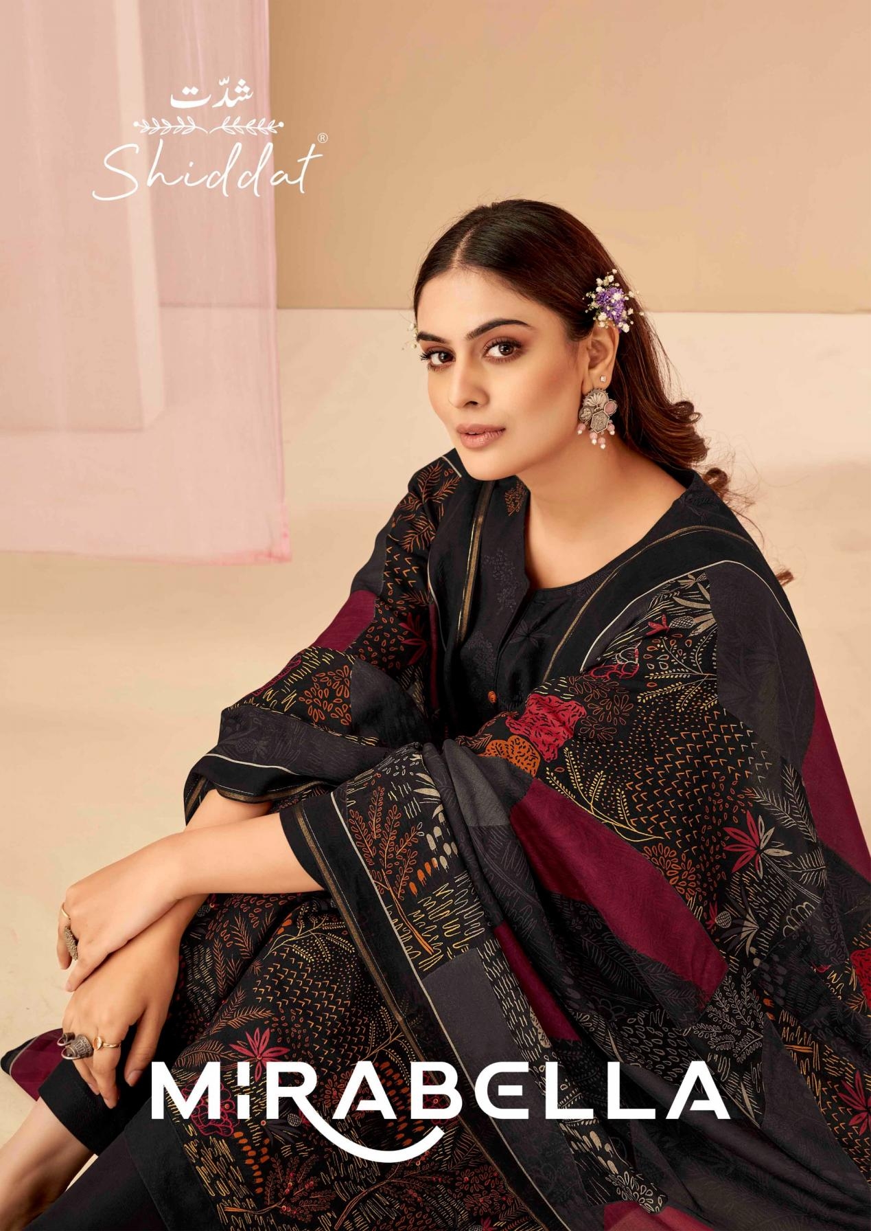 esta shiddat mirabella series 1001 to 1008 pashmina trendy suits in wholesale surat