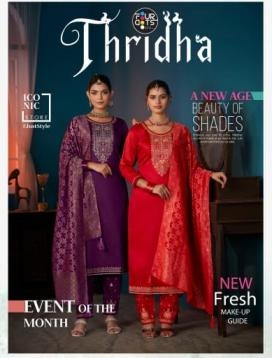 fourdots thridha series 1951 to 1954 jam cotton hit design suit in wholesale surat