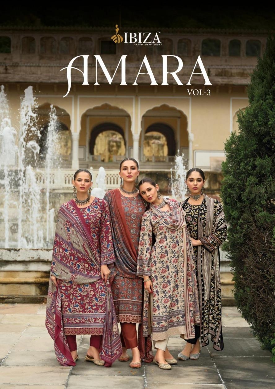 ibiza amara vol 3 series 11611 to 11616 viscose pashmina winter stylish salwar kameez in wholesale surat