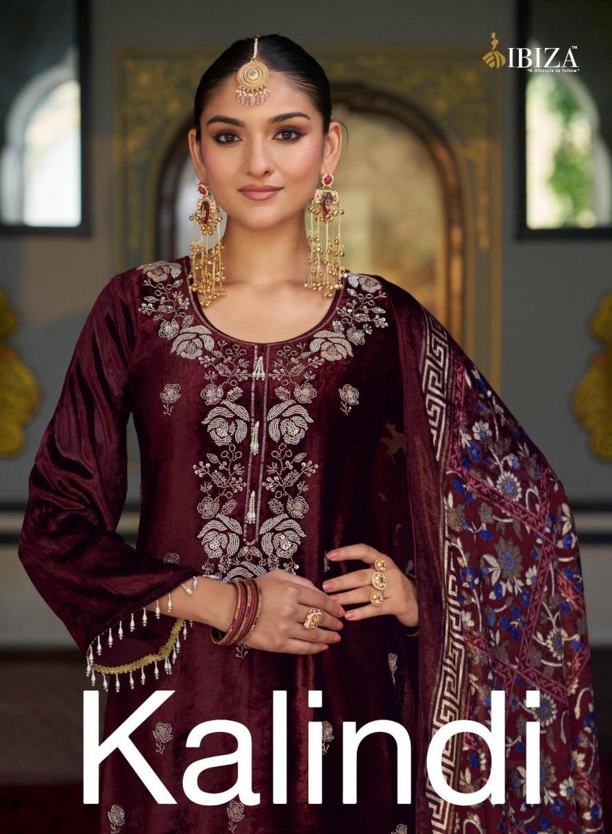 ibiza kalindi series 18791 to 18794 pretty look viscose velvet winter salwar kameez in wholesale surat