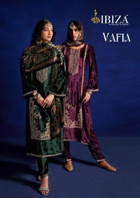 ibiza vafia series 11551 to 11554 winter viscose velvet amazing salwar kameez in wholesale surat