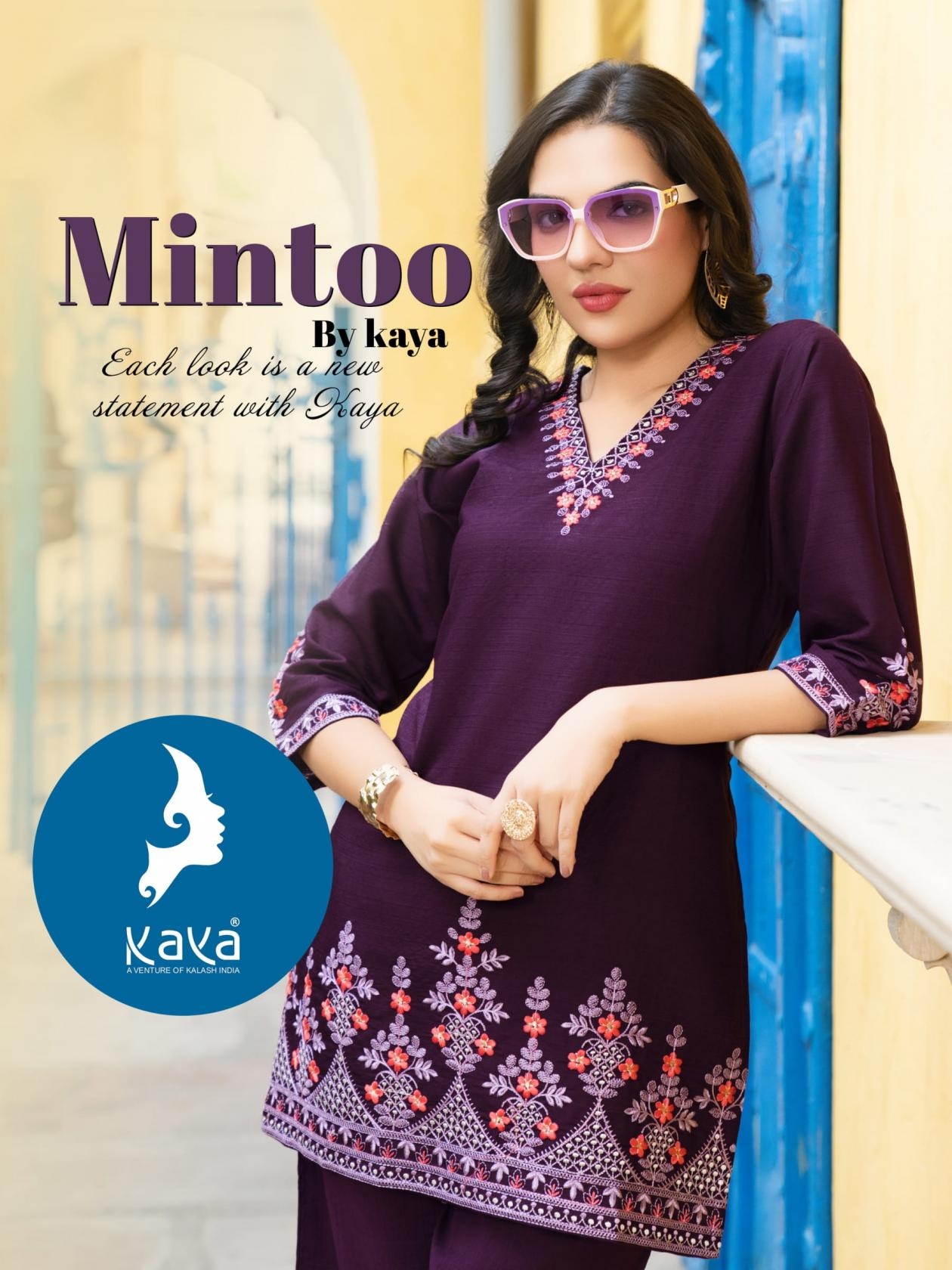 kaya mintoo series 01 to 06 vertican readyade stylish co-ord sets in wholesale surat