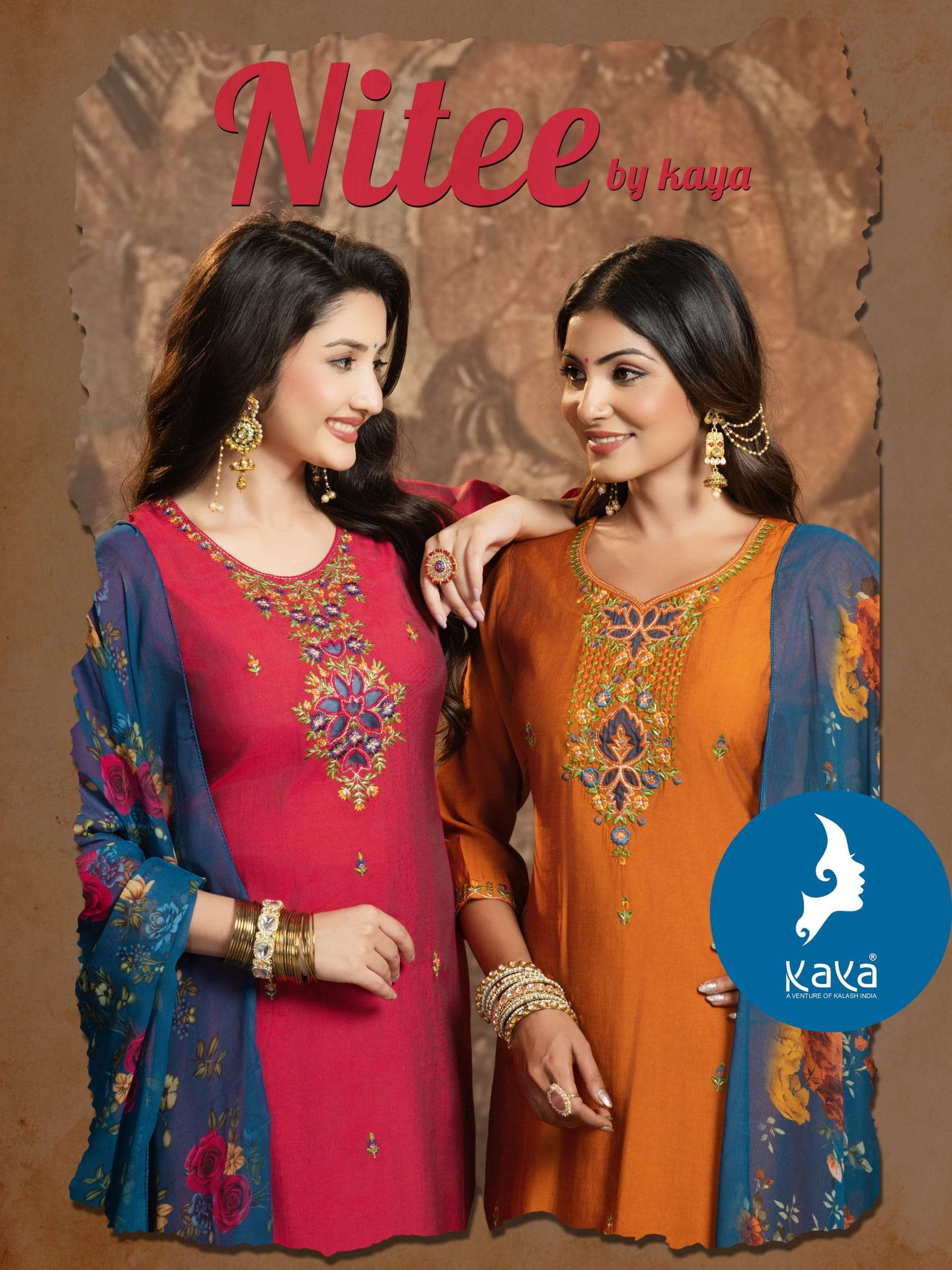 kaya nitee series 01 to 06 hit design roman readymade big size suits in wholesale surat