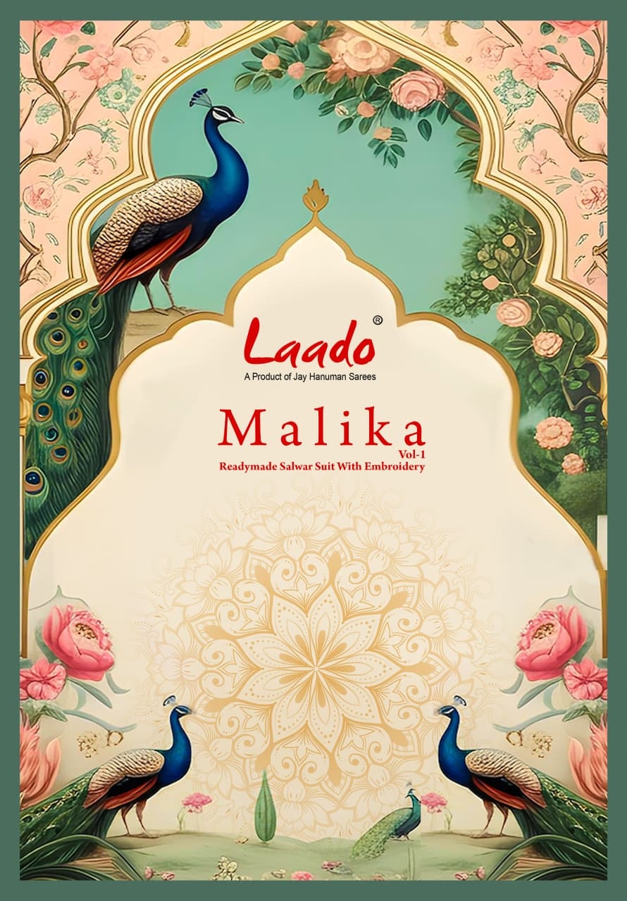 Laado Malika Vol-1 series 1001 to 1010 Pure Cotton Printed With Neck Embroidery Kurti pant With Dupatta in wholesale surat