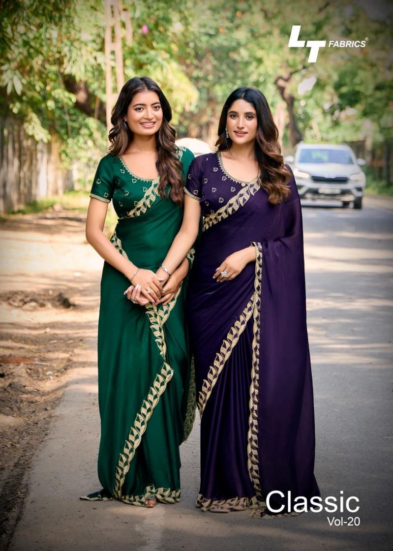 lt fashion classic vol 20 series 2001 to 2006 unique malai silk sarees in wholesale surat